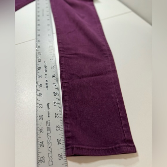 REVOLVE AG Jeans The Stevie Ankle Slim Straight Merlot Berry SZ 27P - Picture 16 of 17